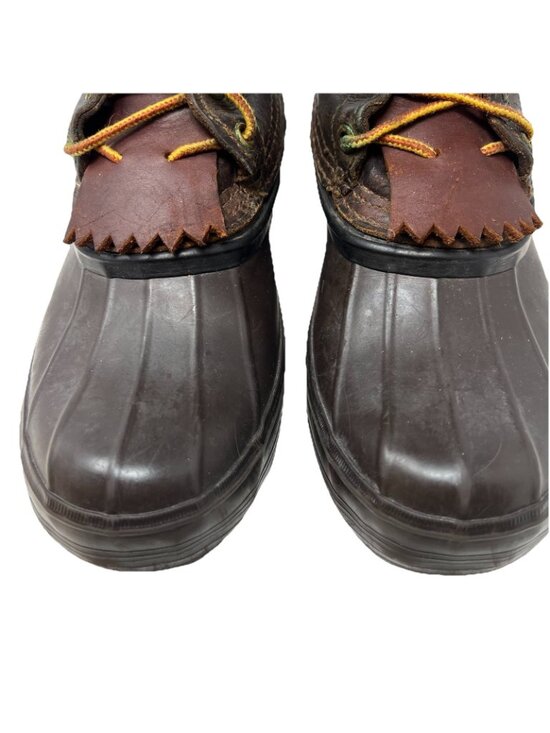 Schnee\'s Men\'s 8 Bozeman MT Hunter Pac Brown Leather Duck Boots 10\